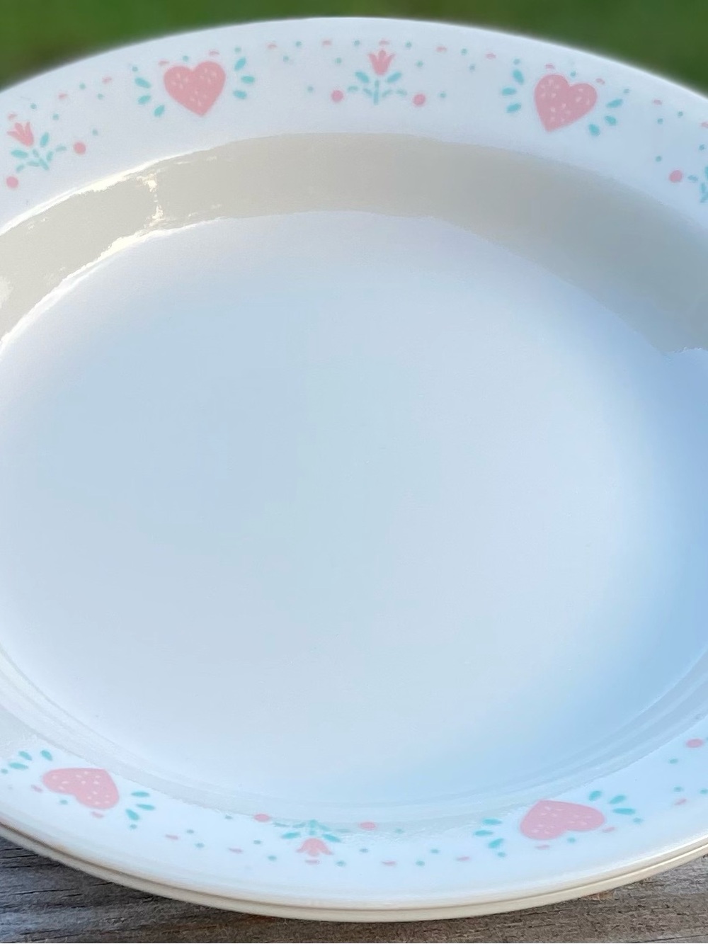 Set of 2 Corelle Forever Yours Low Rimmed Soup / Pasta Bowls 8.25”